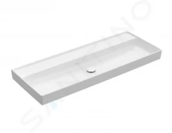 VILLEROY & BOCH - Collaro Umývadlo nábytkové 1200x470 mm, bez prepadu, bez otvoru na batériu, CeramicPlus, Stone White (4A33C3RW)