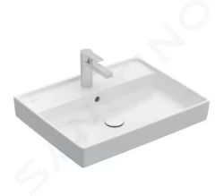 VILLEROY & BOCH - Collaro Umývadlo nábytkové 600x470 mm, s prepadom, otvor na batériu, alpská biela (4A336G01)