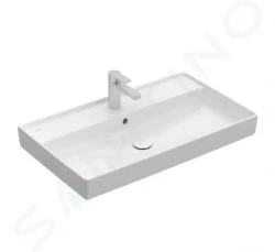 VILLEROY & BOCH - Collaro Umývadlo nábytkové 800x470 mm, s prepadom, otvor na batériu, alpská biela (4A338001)