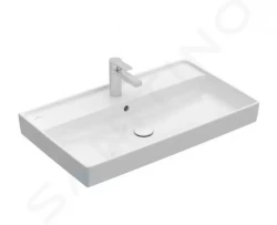 VILLEROY & BOCH - Collaro Umývadlo nábytkové 800x470 mm, s prepadom, otvor na batériu, alpská biela (4A338G01)