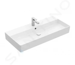 VILLEROY & BOCH - Memento 2.0 Umývadlo 1000x470 mm, s prepadom, otvor na batériu, CeramicPlus, alpská biela (4A22A5R1)