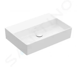 VILLEROY & BOCH - Memento 2.0 Umývadlo 500x420 mm, bez prepadu, bez otvoru na batériu, CeramicPlus, alpská biela (4A2253R1)