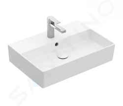 VILLEROY & BOCH - Memento 2.0 Umývadlo nábytkové 500x420 mm, s prepadom, otvor na batériu, CeramicPlus, alpská biela (4A225GR1)