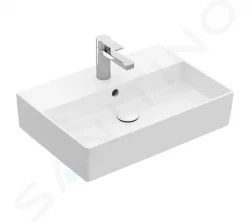 VILLEROY & BOCH - Memento 2.0 Umývadlo nábytkové 600x420 mm, s prepadom, otvor na batériu, alpská biela (4A226G01)