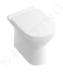 VILLEROY & BOCH - O.novo Stojace WC, Vario odpad, CeramicPlus, alpská biela (565710R1)