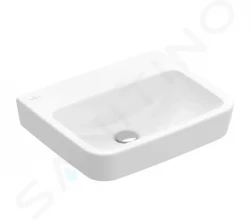 VILLEROY & BOCH - O.novo Umývadielko 450x370 mm, bez prepadu, bez otvoru na batériu, alpská biela (43444801)