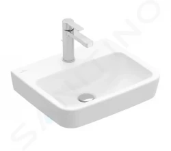 VILLEROY & BOCH - O.novo Umývadielko 450x370 mm, bez prepadu, otvor na batériu, alpská biela (43444601)