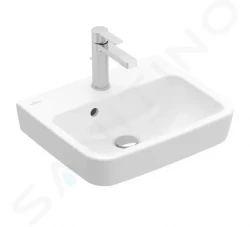 VILLEROY & BOCH - O.novo Umývadielko 450x370 mm, s prepadom, otvor na batériu, alpská biela (43444501)