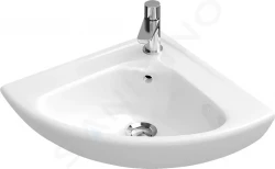 VILLEROY & BOCH - O.novo Umývadielko Compact 415x415 mm, s prepadom, 1 otvor pre batériu, alpská biela (73274001)