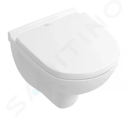 VILLEROY & BOCH - O.novo Závesné WC Compact, DirectFlush, CeramicPlus, alpská biela (5688R0R1)