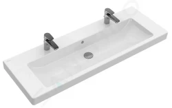 VILLEROY & BOCH - Subway 2.0 Umývadlo nábytkové 1300x470 mm, s prepadom, s otvormi na dve batérie, biela (7176D201)