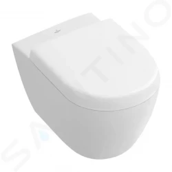 VILLEROY & BOCH - Subway 2.0 Závesné kompaktné WC, DirectFlush, CeramicPlus, alpská biela (5606R0R1)