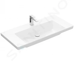 VILLEROY & BOCH - Subway 3.0 Umývadlo 1000x470 mm, bez prepadu, otvor na batériu, CeramicPlus, alpská biela (4A70A2R1)