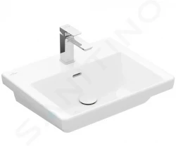 VILLEROY & BOCH - Subway 3.0 Umývadlo 550x440 mm, s prepadom, otvor na batériu, alpská biela (4A705501)