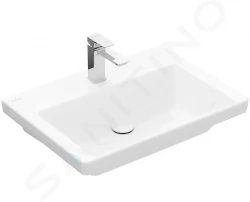 VILLEROY & BOCH - Subway 3.0 Umývadlo 650x470 mm, bez prepadu, otvor na batériu, alpská biela (4A706601)