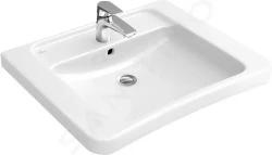 VILLEROY & BOCH - ViCare Umývadlo Vita, 650 mm x 550 mm, biele – jednootvorové umývadlo, bez prepadu (51786801)