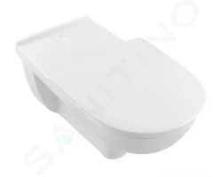 VILLEROY & BOCH - ViCare Závesné WC bezbariérové, zadný odpad, DirectFlush, CeramicPlus, alpská biela (4601R0R1)